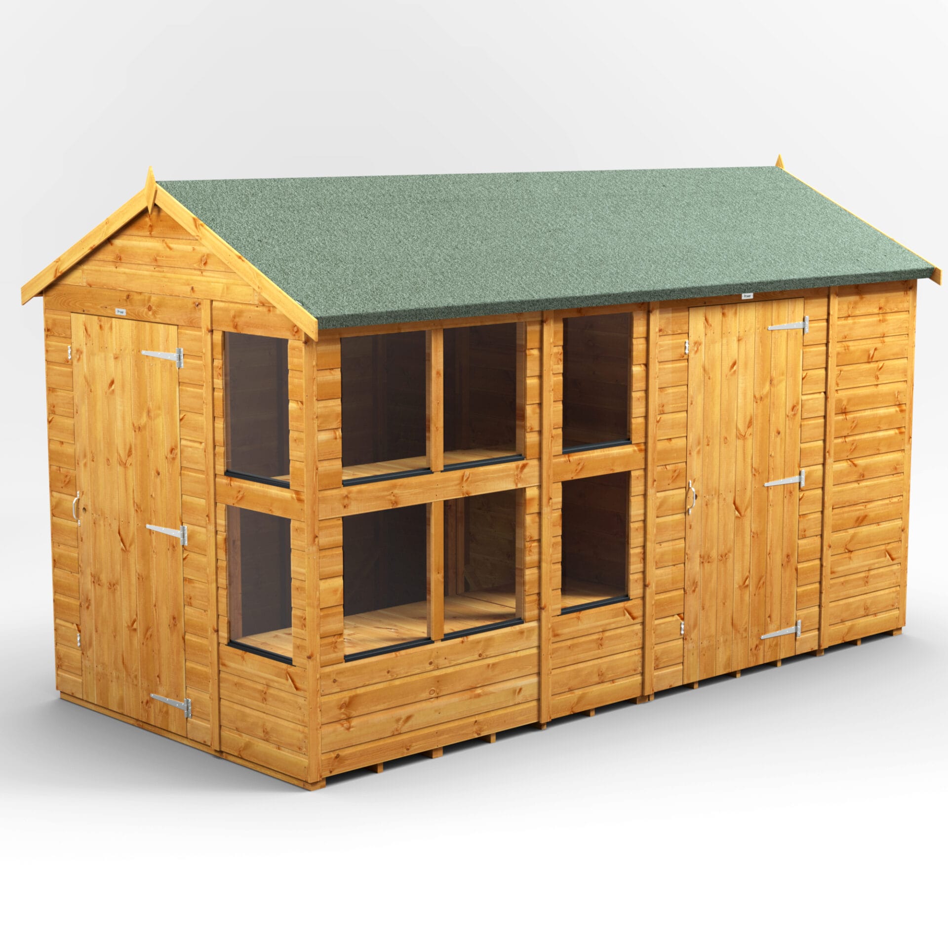 12×6 Power Apex Potting Shed Combi (includes 6f