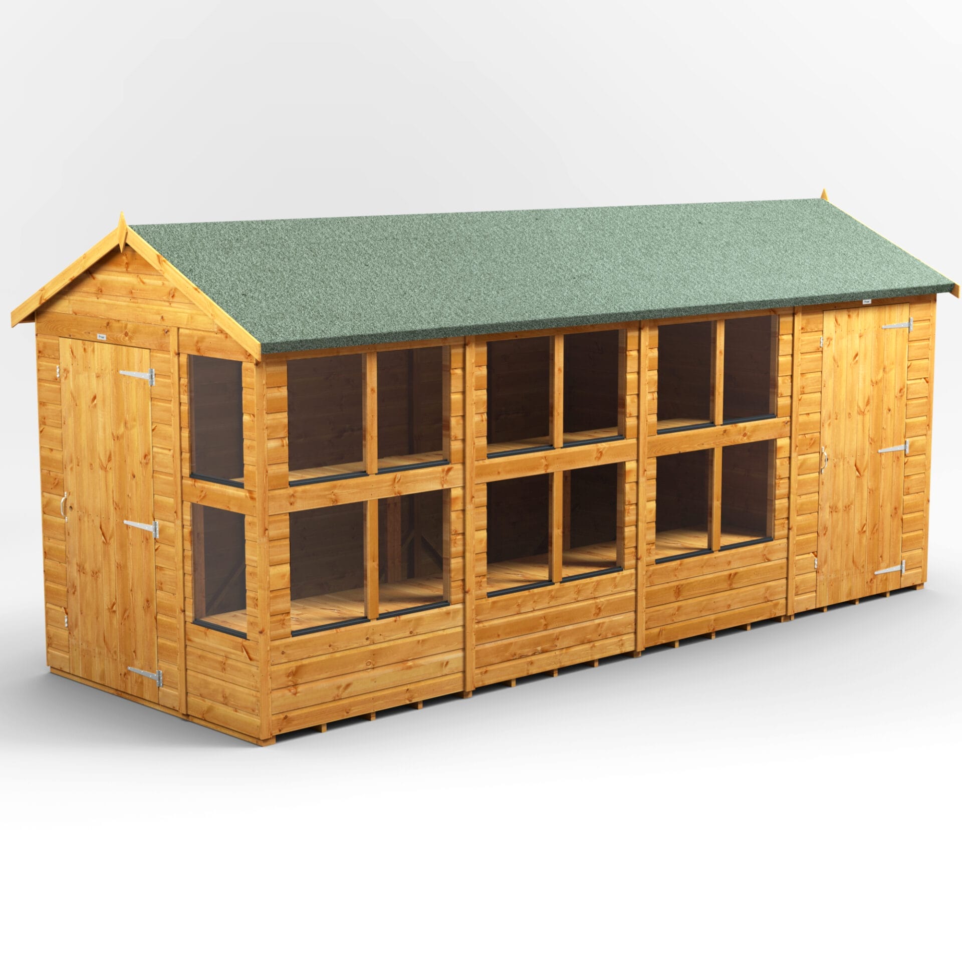 16×6 Power Apex Potting Shed Combi (includes 4f