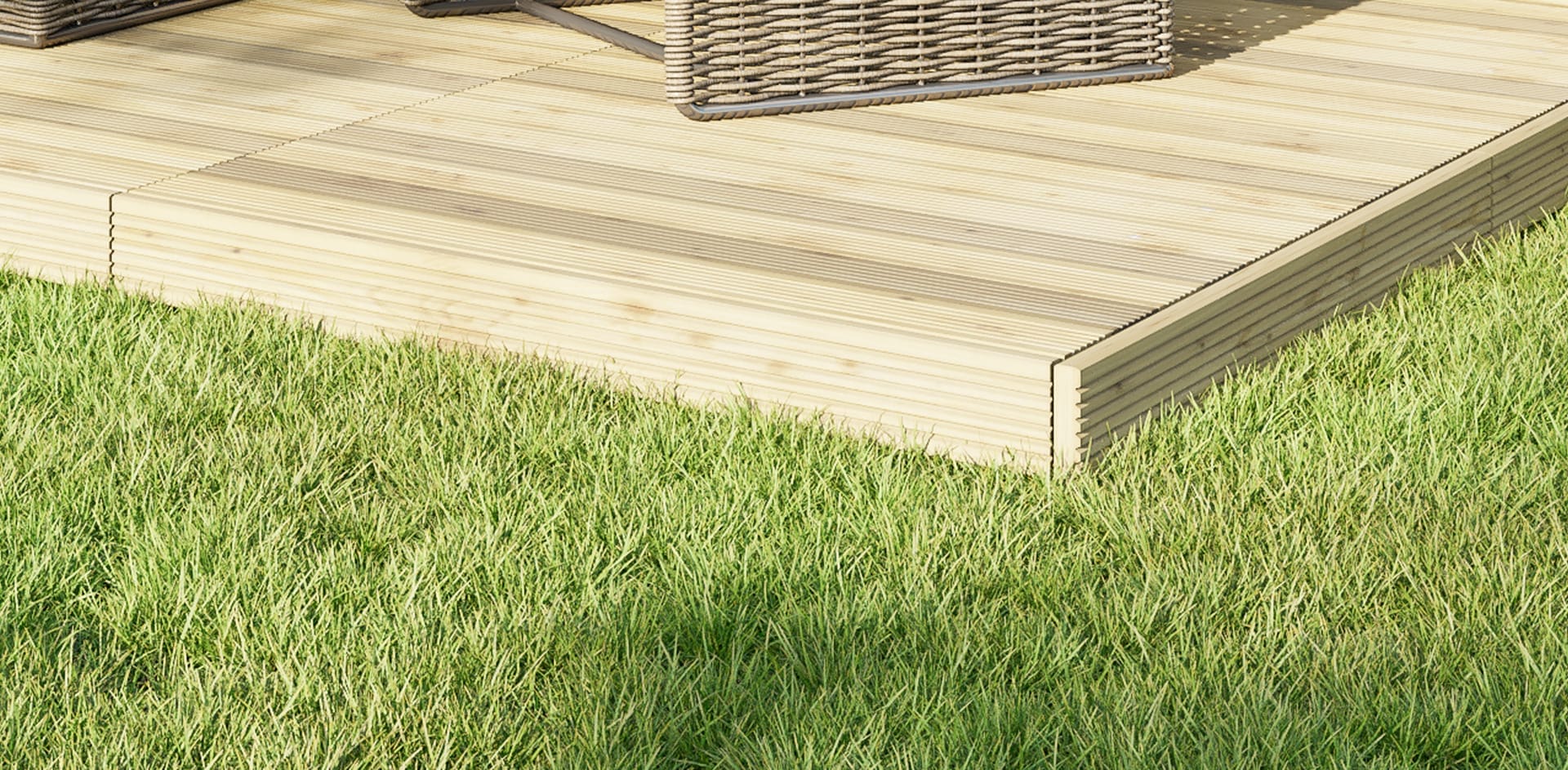 Decking Boards Close Up
